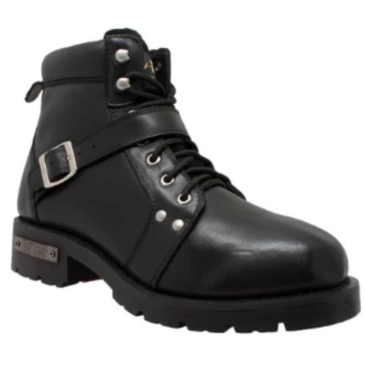 black biker boot