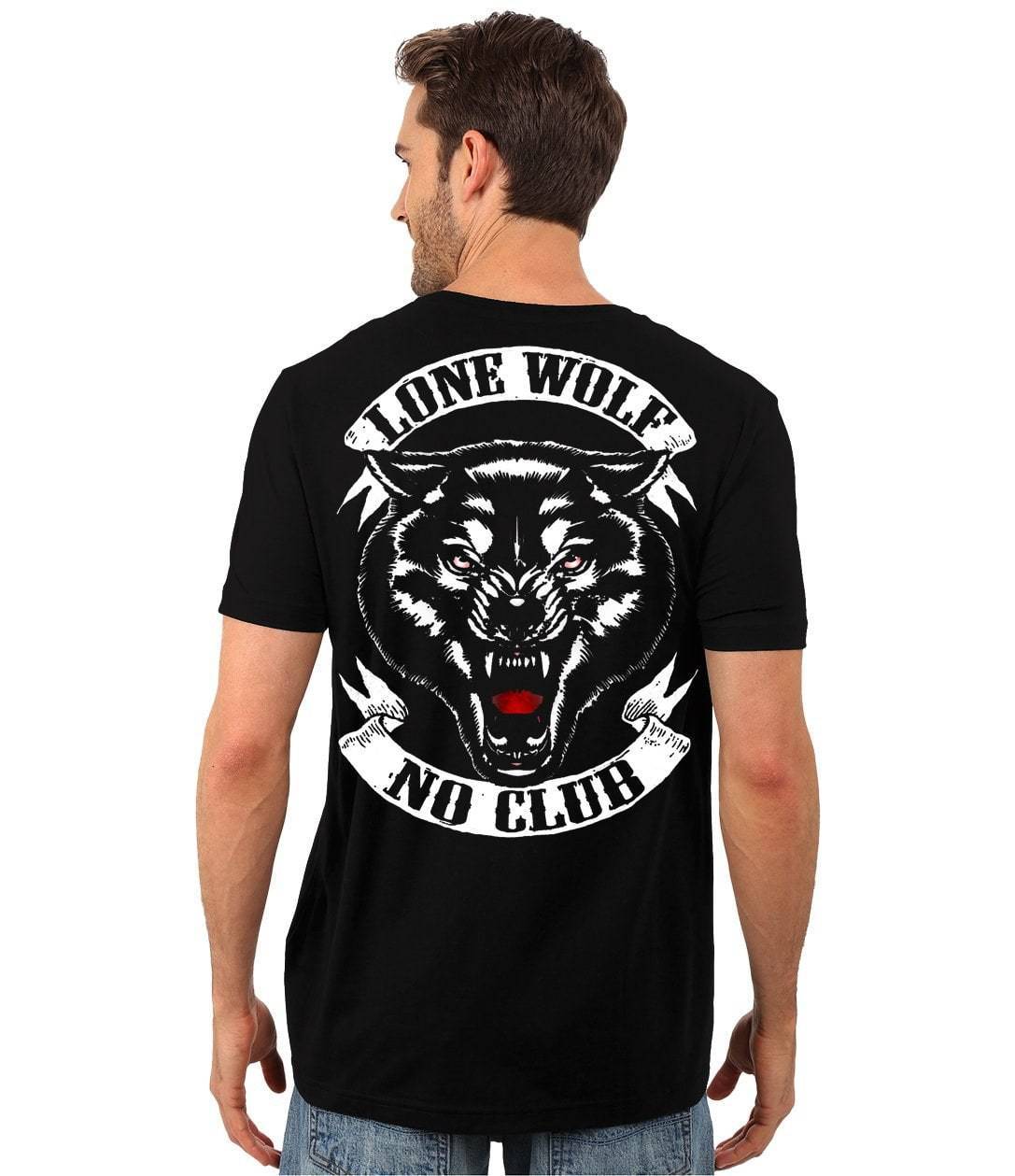 Lone Wolf, No Club T-Shirt - American Legend Rider