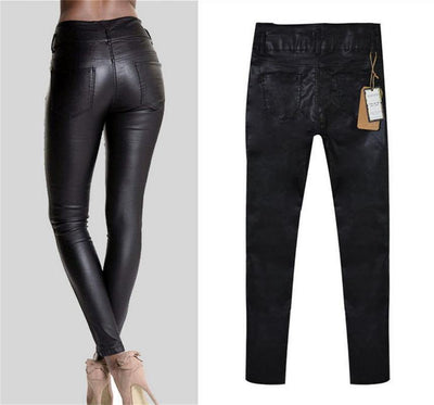 biker leather pants women