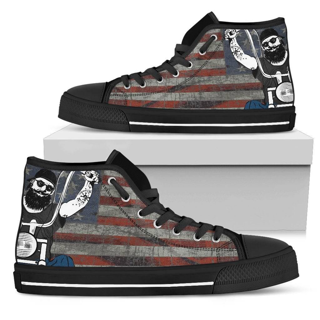 Biker Boy High Top Shoes - American Legend Rider