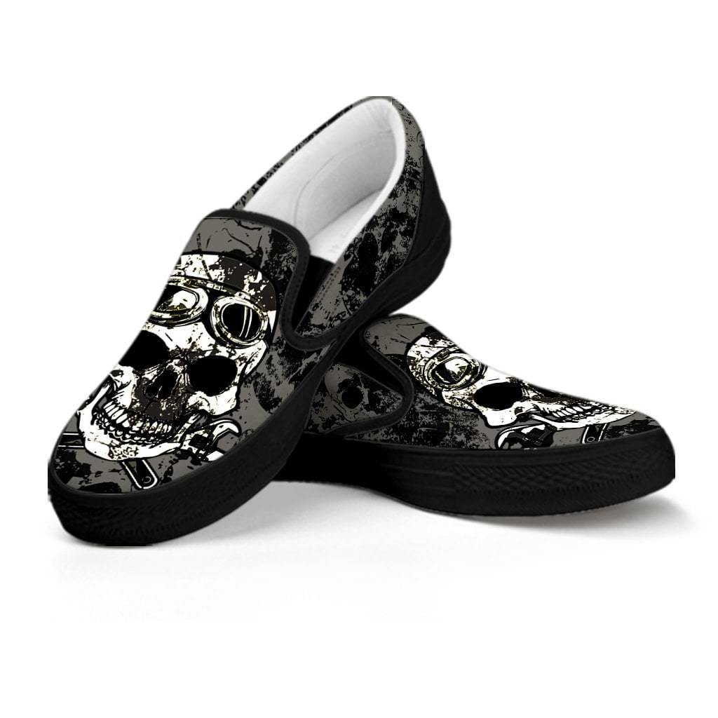 Dirty Skull Slip Ons - American Legend Rider