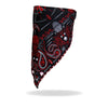 Hot Leathers Red Paisley Face Wrap