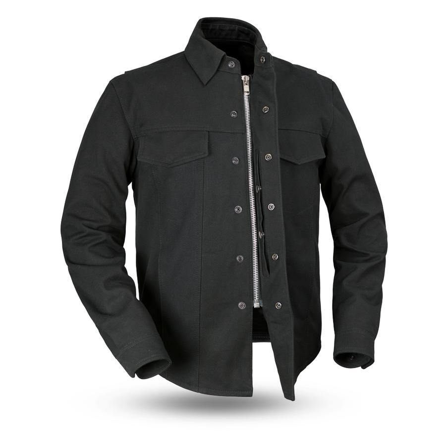 First Manufacturing Mercer Motorcycle Canvas Jacket | American Legend Rider