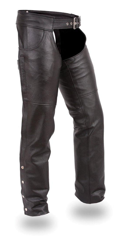 Women's Sissy Leather Soft Milled Cowhide Chaps Motorcycle Pants