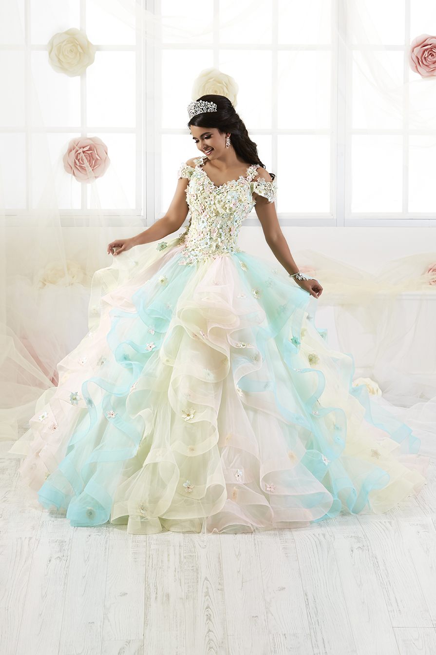 pastel color quinceanera dresses