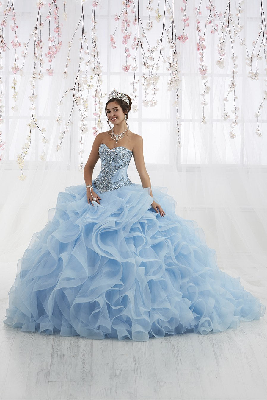 periwinkle quinceanera dress