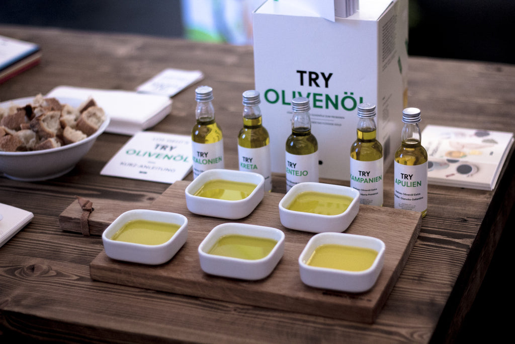 der Geschmack von gutem Olivenöl