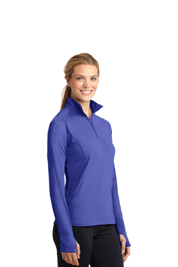 Sport-Tek® Ladies Sport-Wick® Stretch 1/2-Zip Pullover - 17 colors ...