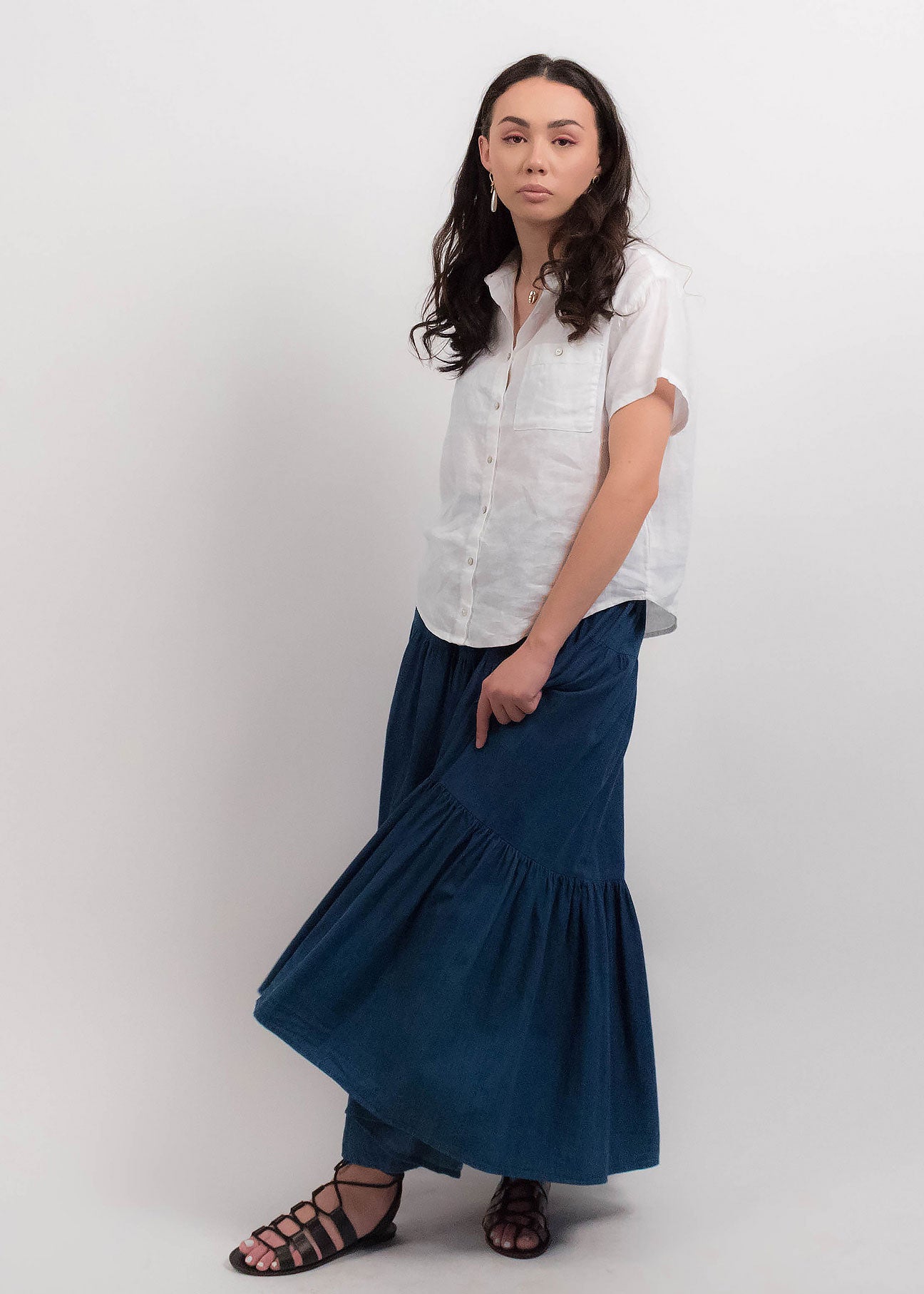 80s Denim Boho Peasant Skirt – gisela\u0026Zoe