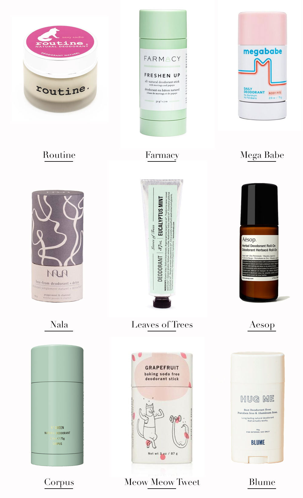 the 9 best all natural deodorants | FRANC