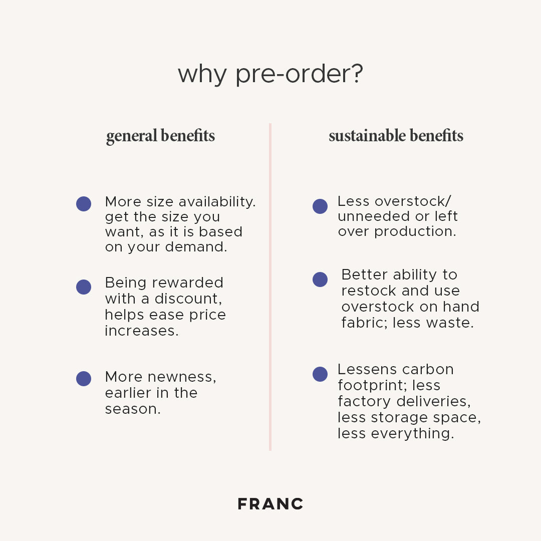 Pre-Order Benefits 