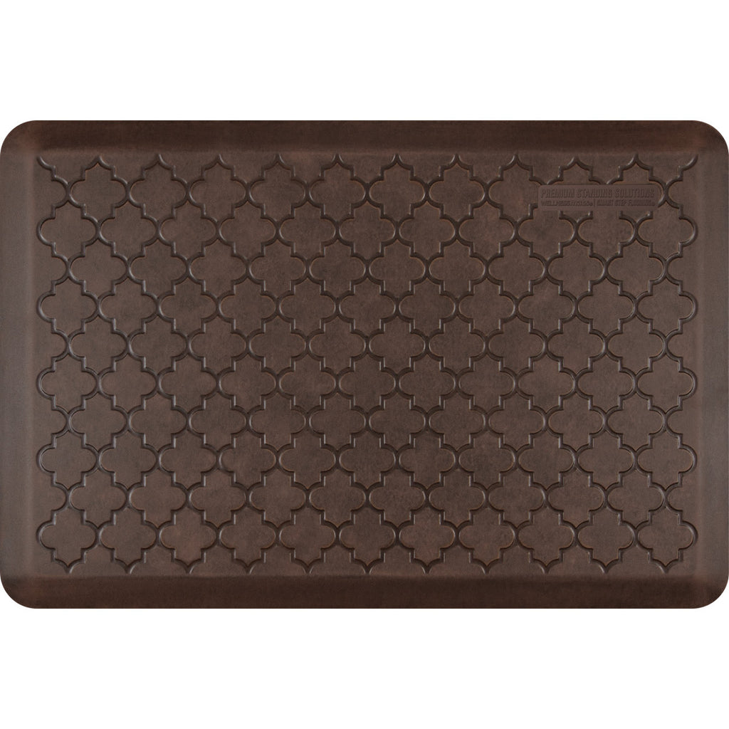 WellnessMats Trellis Tan Motif Mat (72 Inches x 24 inches)