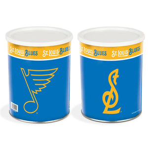 St. Louis Blues Sports Tin 1 Gallon - Papa Bear Popcorn