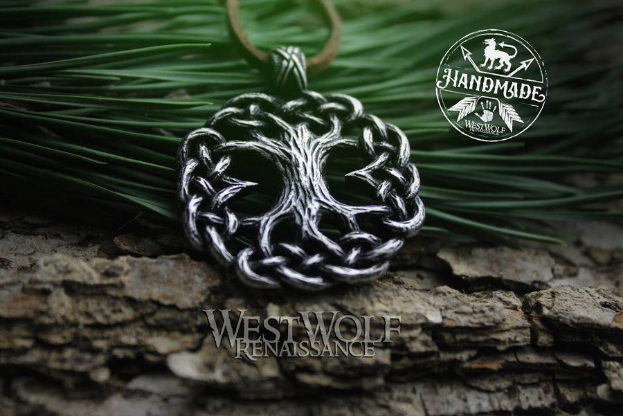 Knotted Tree of Life Pendant - Yggdrasil the World Tree