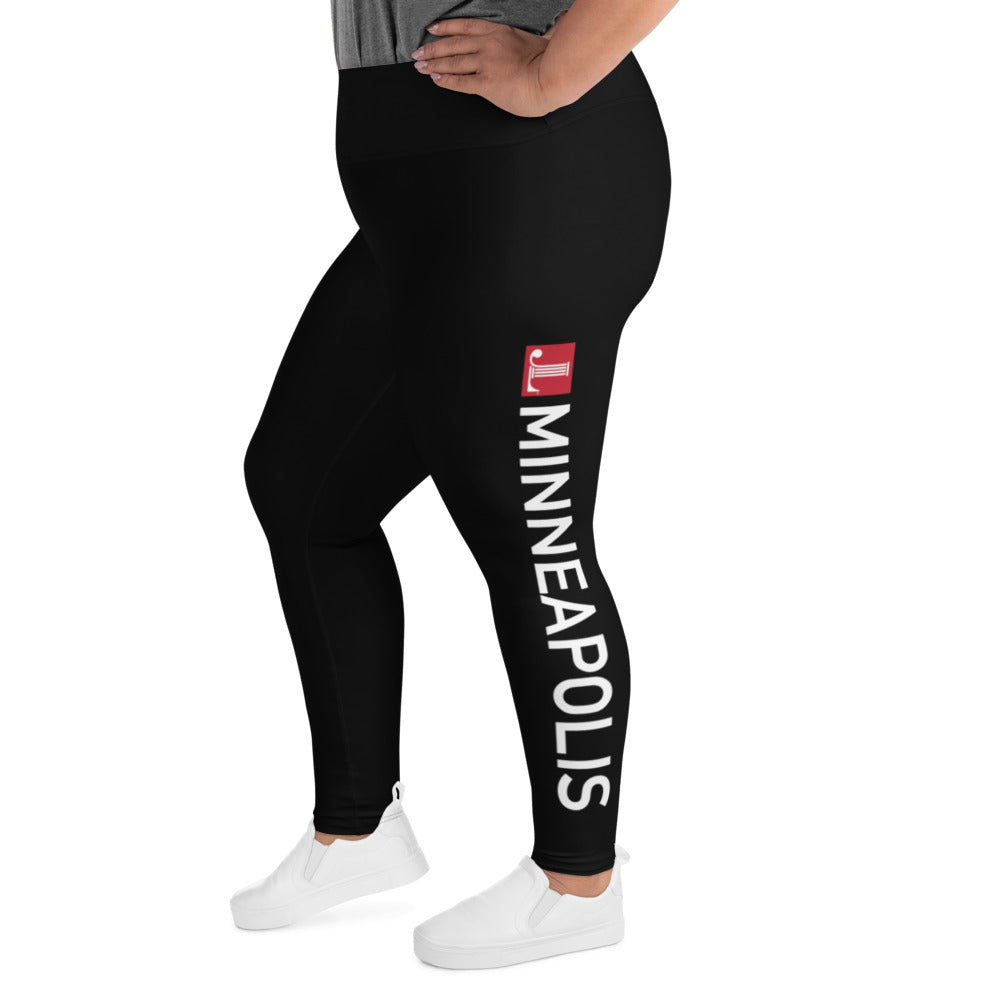 JL Minneapolis Women's Plus Size Logo Leggings – Etab Apparel, etc.