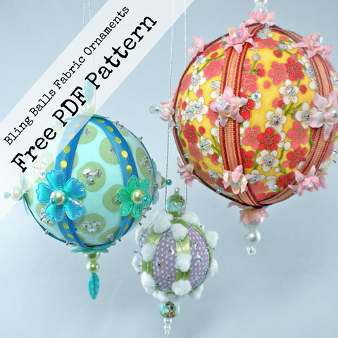 Free Christmas fabric ornament PDF tutorial by La Todera