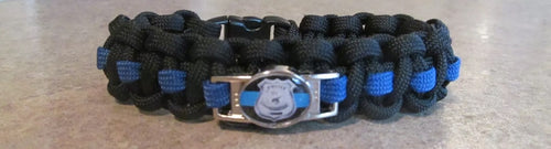 Thin Blue Line Police Handcuff Survival Paracord Bracelet – The