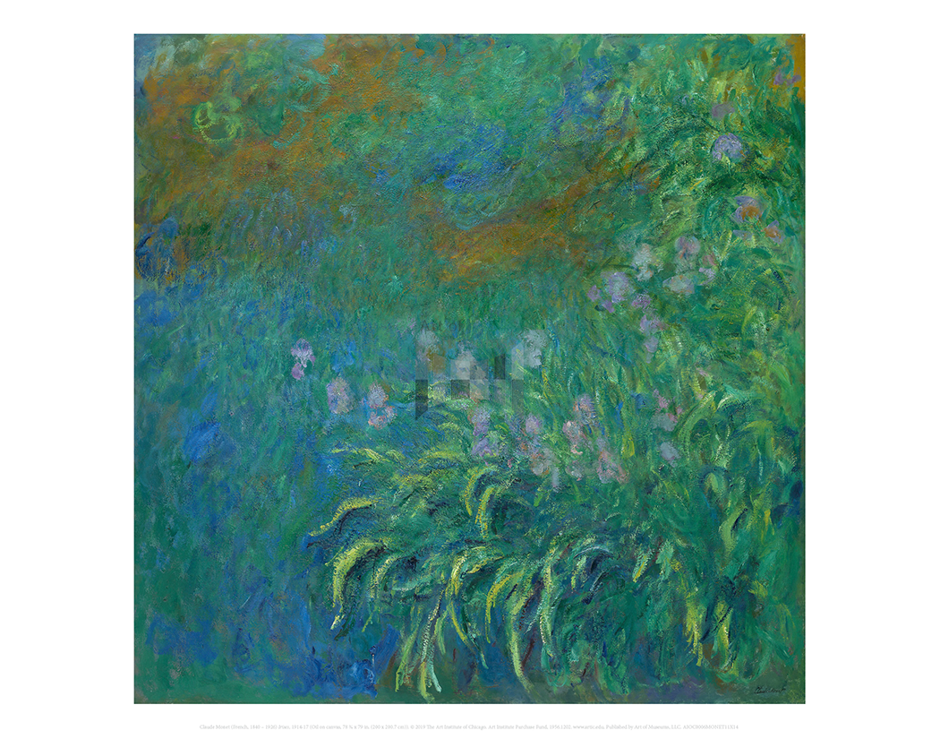 Art of Museums Print: Claude Monet, Irises - Art of Museums, LLC