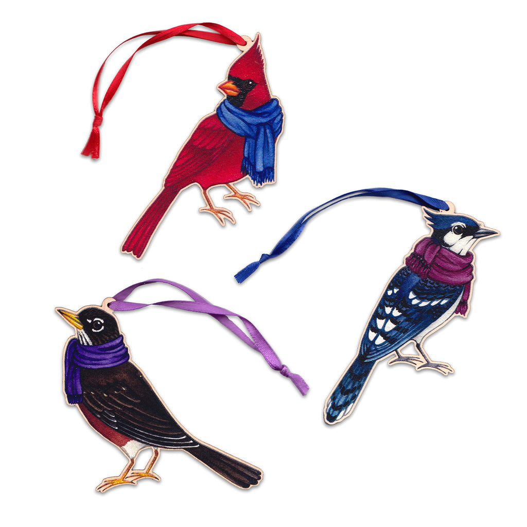 bird christmas ornaments