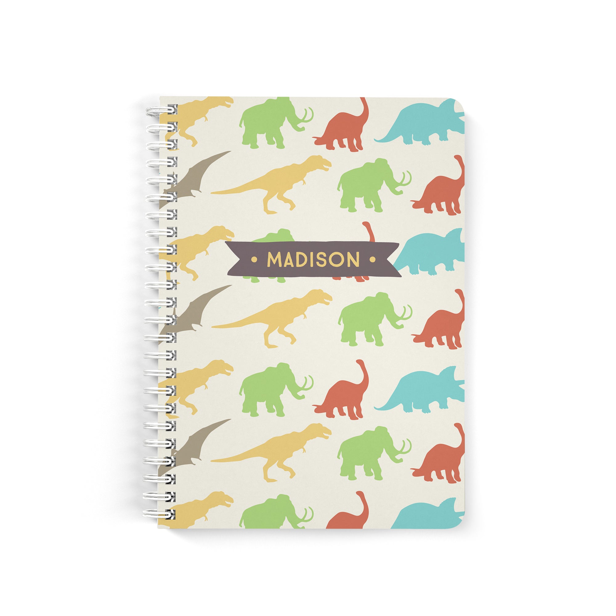Dinosaur Notebook for Kids, Personalized, Soft cover with Lined Pages ...