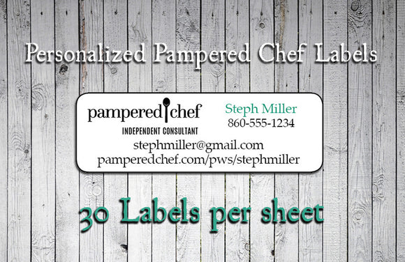 Personalized Pampered Chef Consultant Labels Or Address Labels