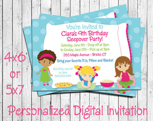 Free Printable Girls Slumber Party Invitations Google