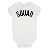 Squad Infant Onesie Bodysuit in White