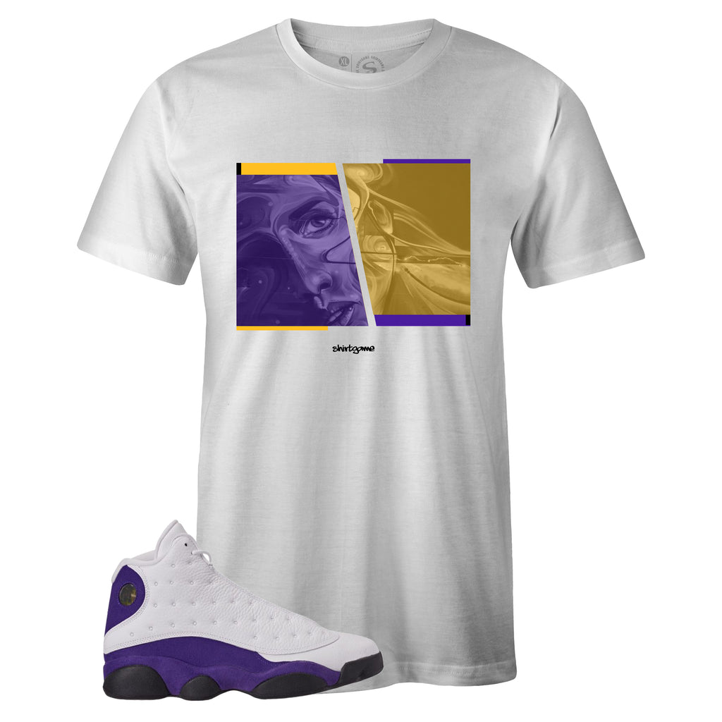 jordan 13 shirt purple