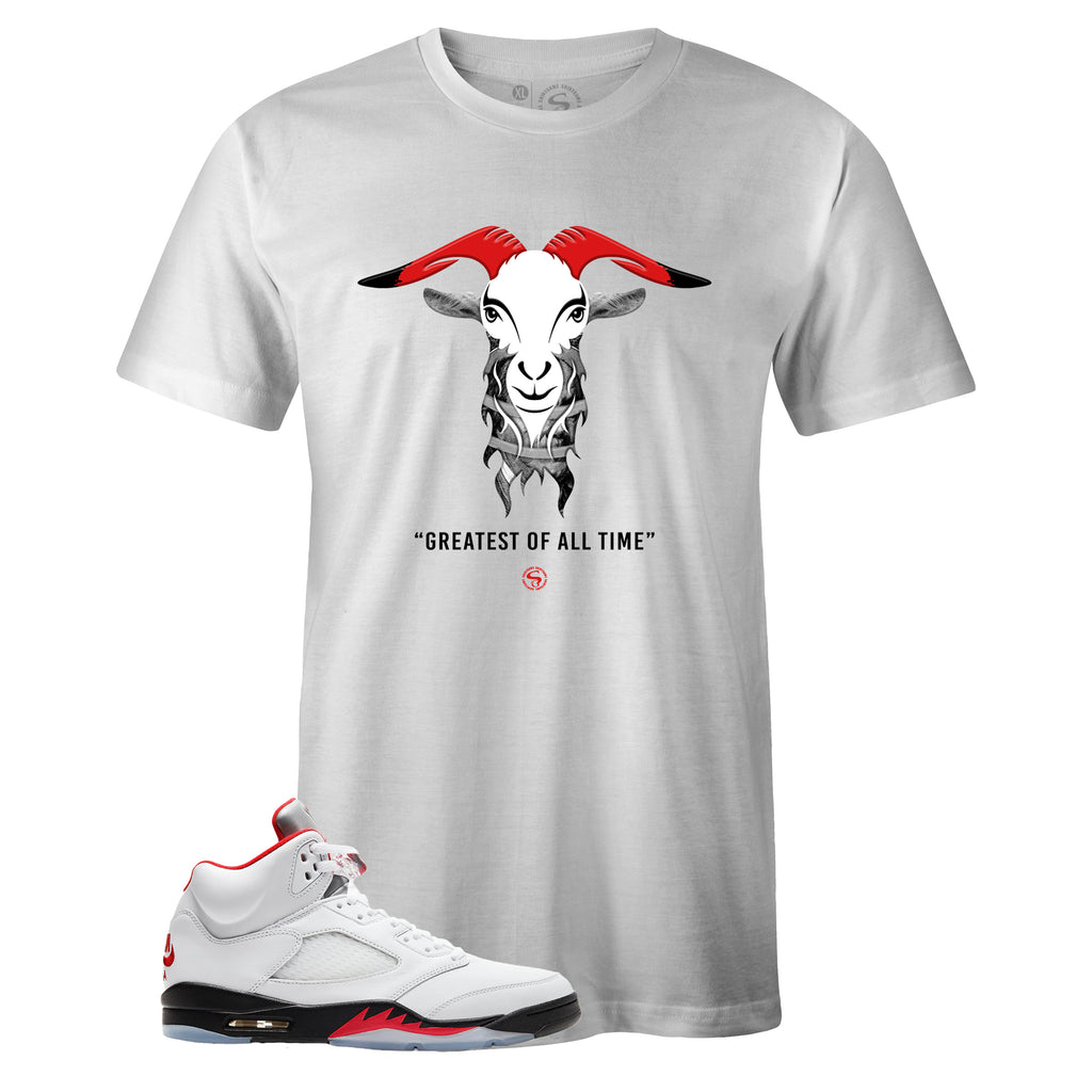 air jordan 5 fire red goat