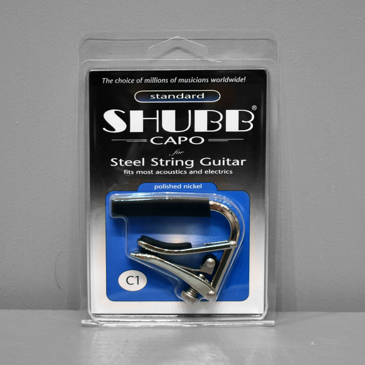 shubb original c1 steel string guitar capo