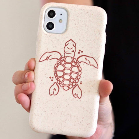 Turtle - White Printed Eco-Friendly Compostable Mobile Phone Case