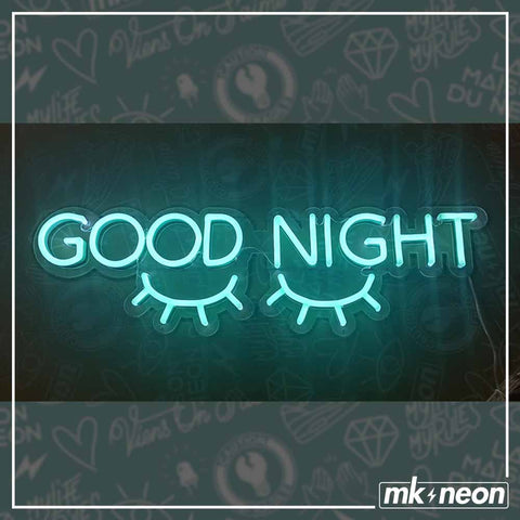 good night neon sign