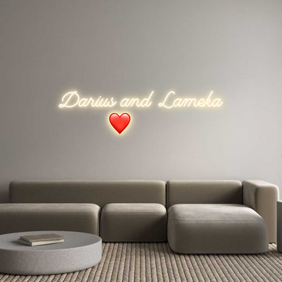 Create your Neon Sign Darius and La...