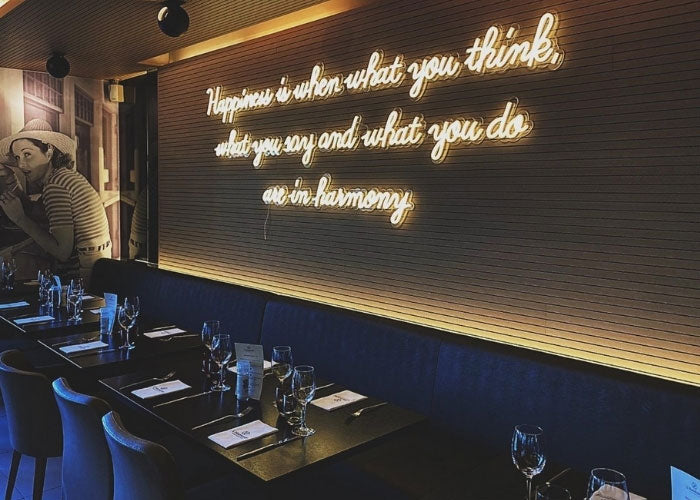 neon sign quotes for restaurant mk neon
