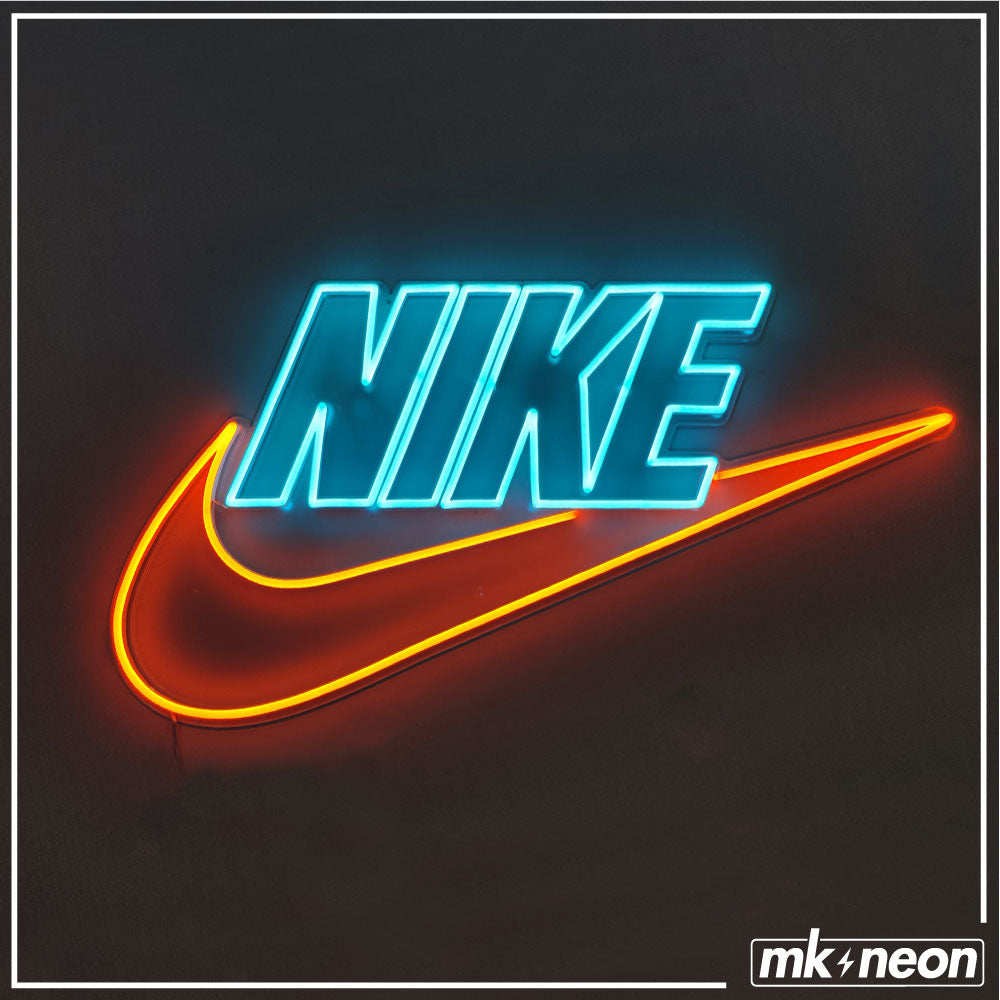 Nike Swoosh Logo Vintage Colors sign – MK Neon