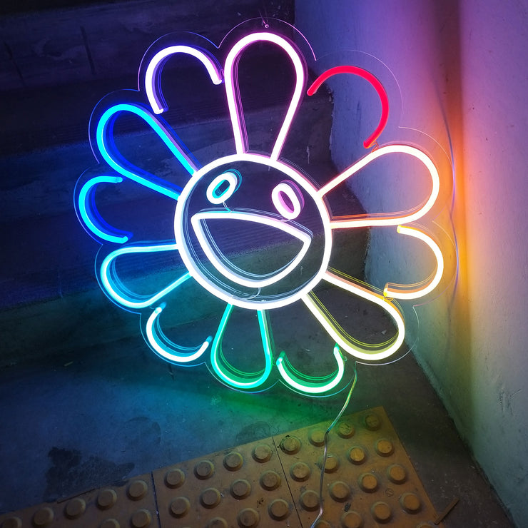 Flower By Takashi Murakami Led Neon Sign Mk Neon