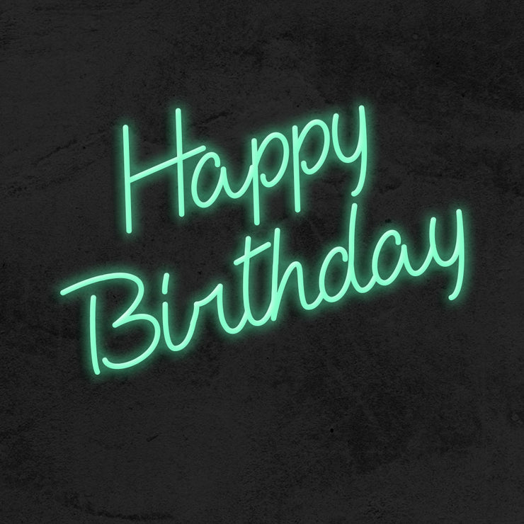 Happy Birthday Led Neon Sign Free Shipping Mk Neon