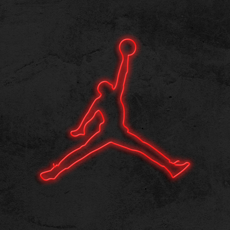 red jordan sign