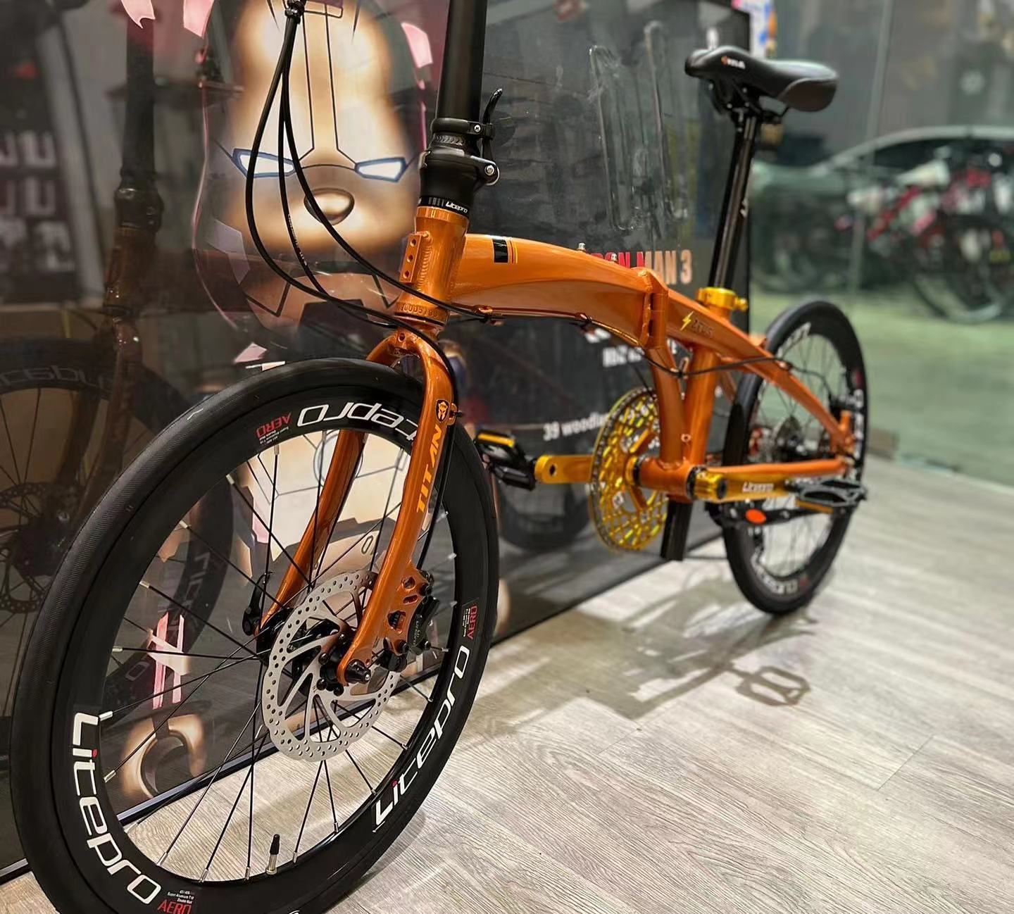 folding bike disc brakes