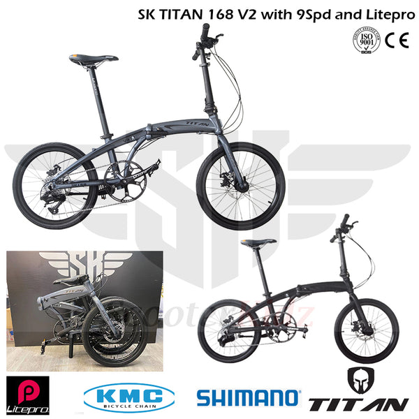 titan v2 folding bike