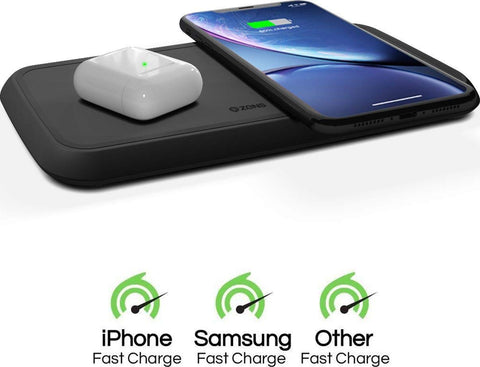 ZENS Dual Wireless Phone Charging Pad