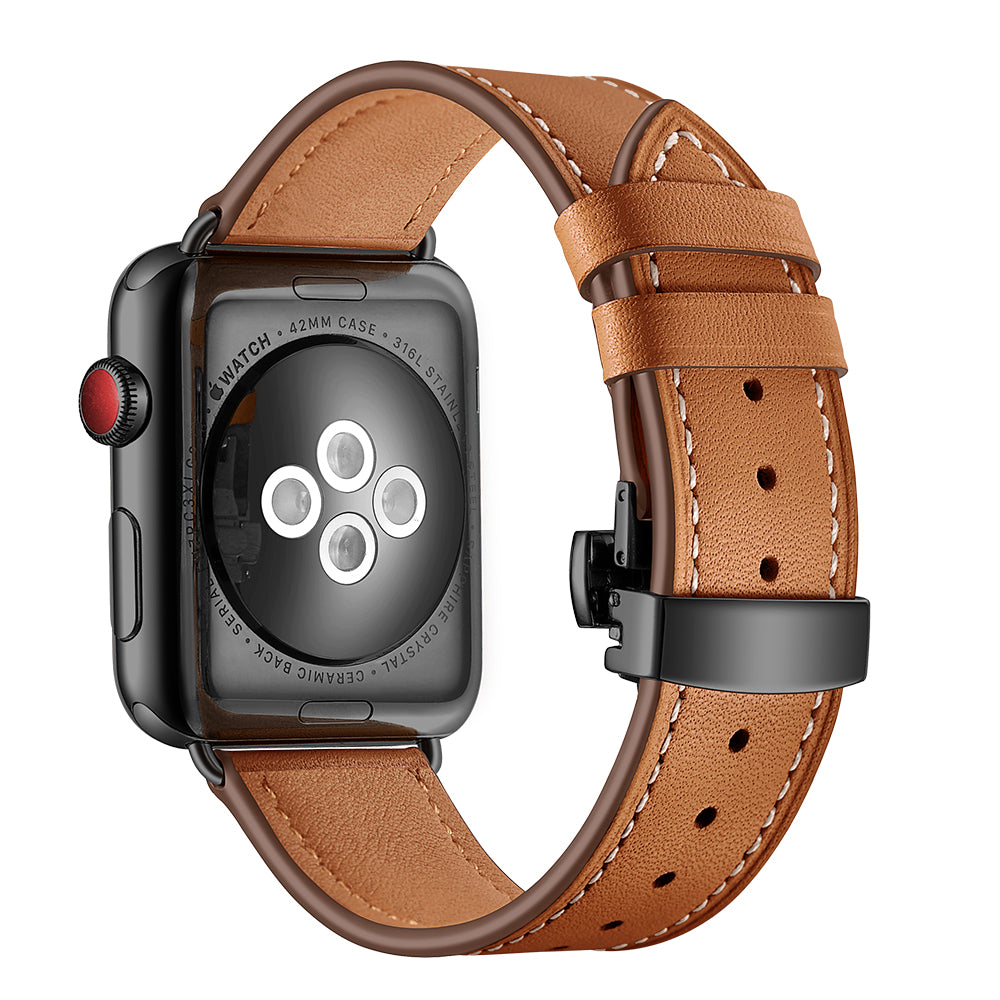 apple watch leather deployment buckle