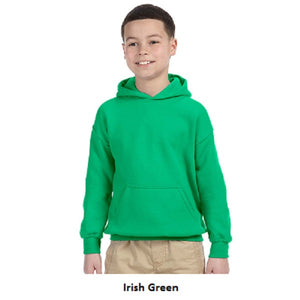 gildan youth hooded sweatshirt