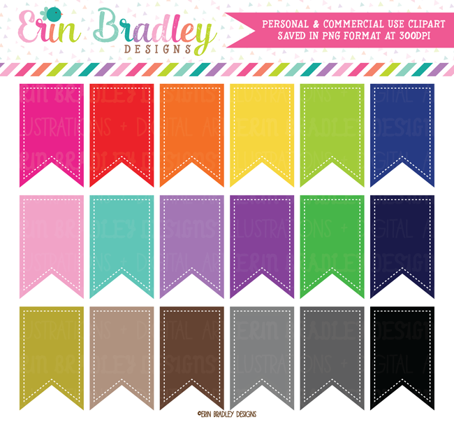 Download Text Banner Flag Clipart Graphics - Erin Bradley/Ink ...