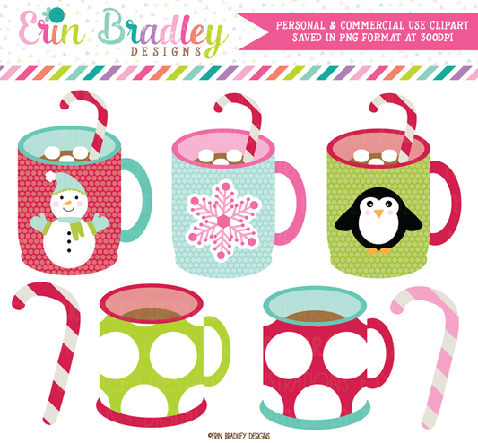 Ugly Sweater Party Clipart – Erin Bradley/Ink Obsession Designs