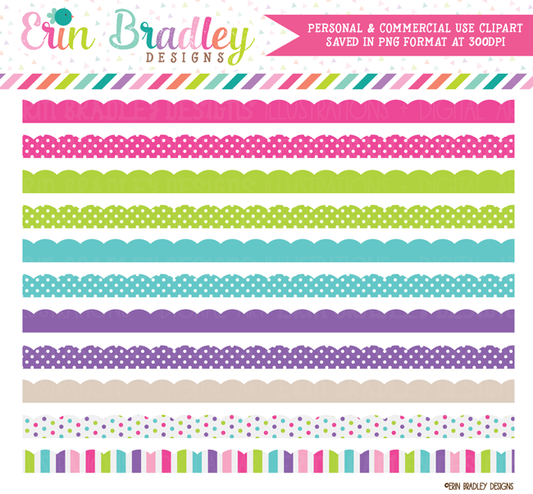 border line clip art pink