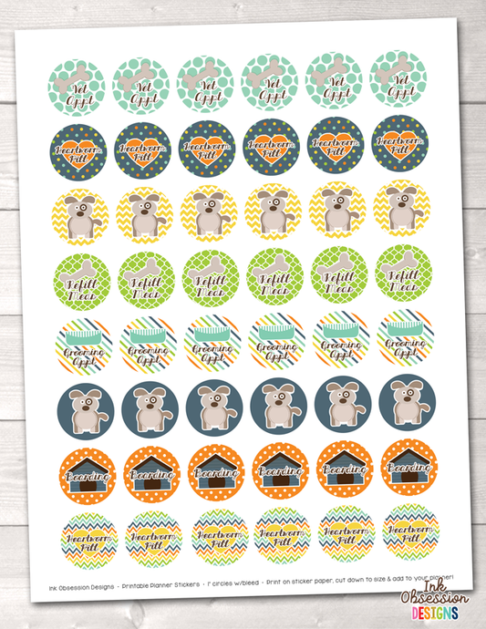 Weather Printable Planner Stickers – Erin Bradley/Ink Obsession Designs