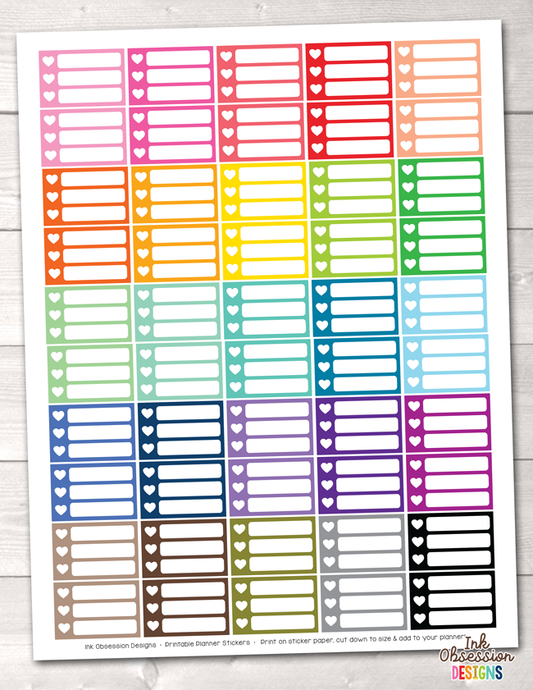 Monthly Planner Stickers Rainbow To Do Checklist Stickers Planner Labe –  INKtropolis