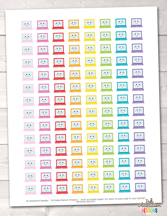 Cute Cameras Printable Planner Stickers – Erin Bradley/Ink