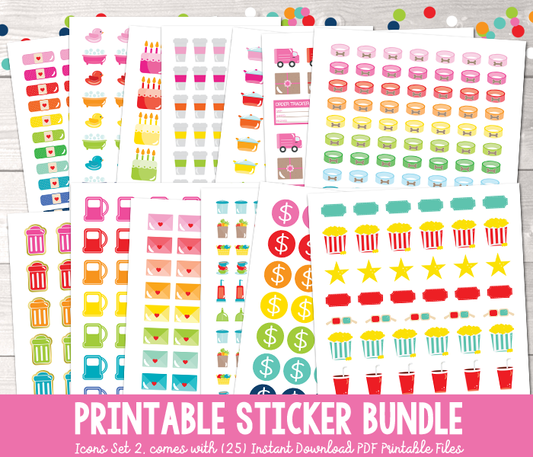 Printable Stickers Bundle, Holiday / Seasonal Weekly Kits – Erin  Bradley/Ink Obsession Designs